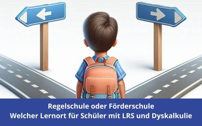 Förderschule oder Regelschule, welcher Lernort für Schüler mit LRS und Dyskalkulie